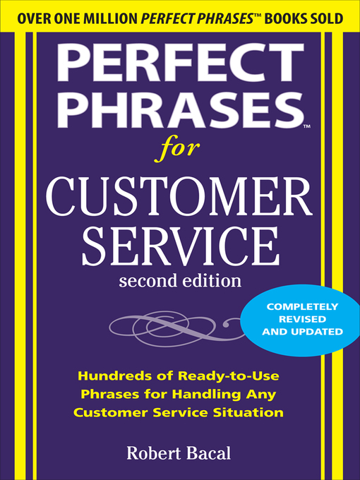 Cover image for Perfect Phrases for Customer Service